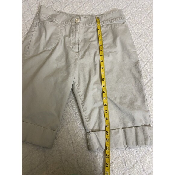 Vintage Woolrich Women’s Beige Shorts Front/back Pockets Size 10 - Picture 13 of 14
